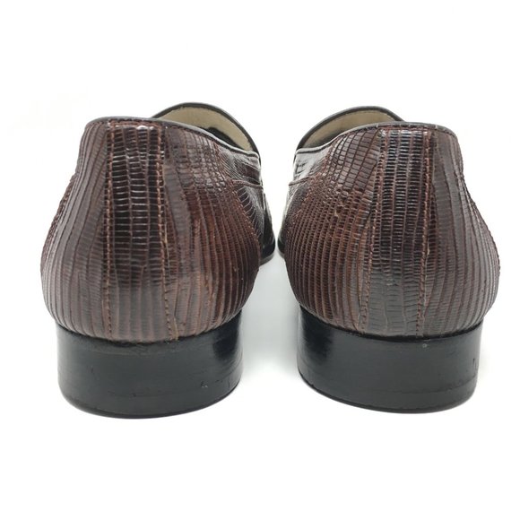 Giorgio Brutini Loafers Shoes Size 9 Brown Lizard main image 7